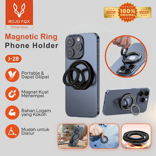 ROJO FOX MagSafe Ring Holder Magnetic Phone Grip Stand 360° Rotasi Magnet Kuat untuk iPhone RF-R01/R02