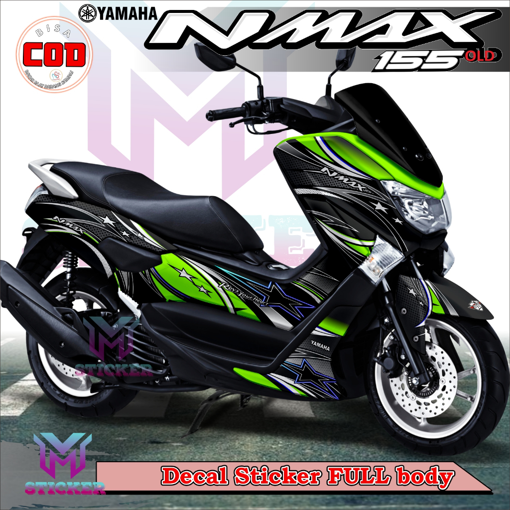 สติ๊กเกอร์ Full Body Decal สําหรับ Yamaha Nmax 155 Old Motorcycle, Racestar Motif รหัส NMX09 ออกแบบเ