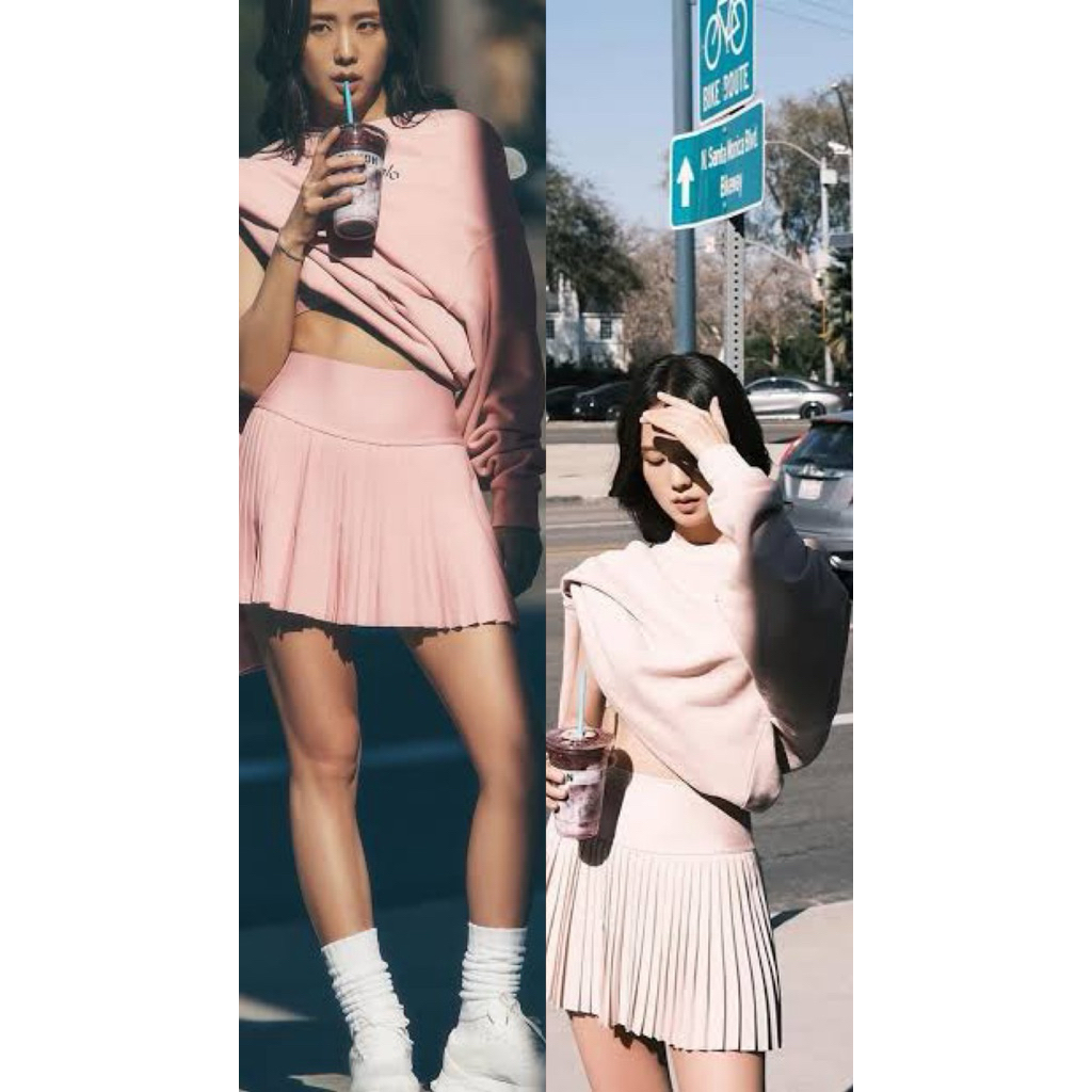 Skort ชุดชั้นใน padel sport 4l000 สีดําและสีน้ําตาล