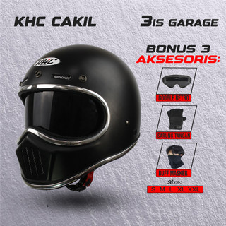 HELM FULL FACE KHC CAKIL SNI LIST CHROME INNER VISOR