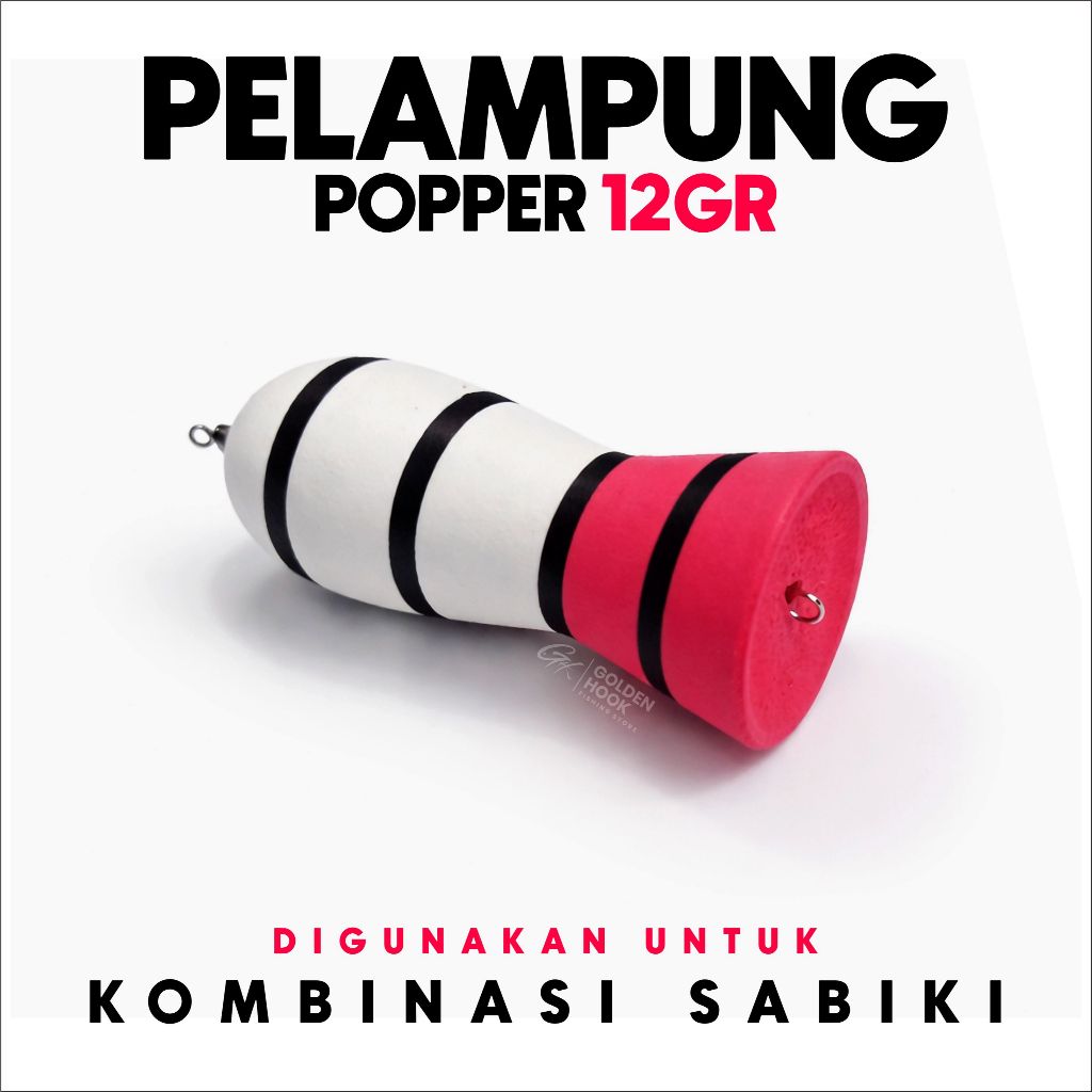 POPPER SHAPE BUOY 12GR - SABIKI RED HEAD VARIATION BUOY