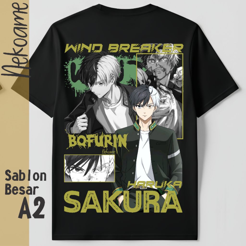 เสื้อยืด Sakura Haruka Anime Wind Breaker