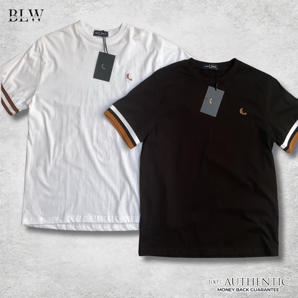 Fr*d Pry เสื้อยืดชาแขนขาวและดํา FT-03 FT-04