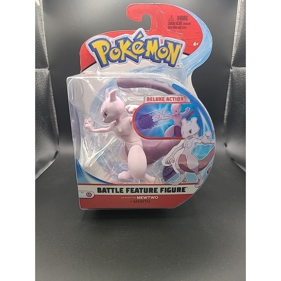 Pokemon Mewtwo Battle Feature Figure Deluxe Action