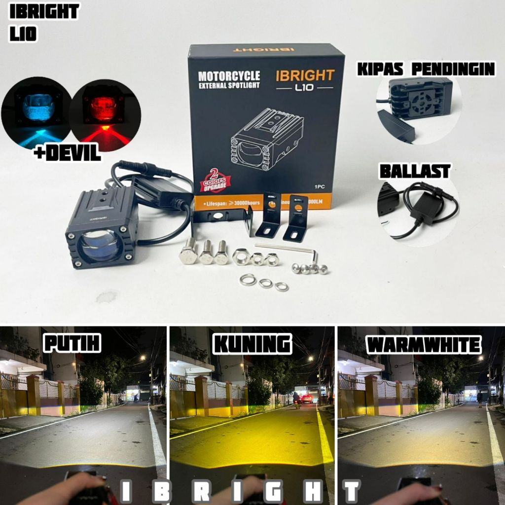 IBRIGHT L10 - สปอตไลท์เลนส์สีน้ําเงินบิลด์