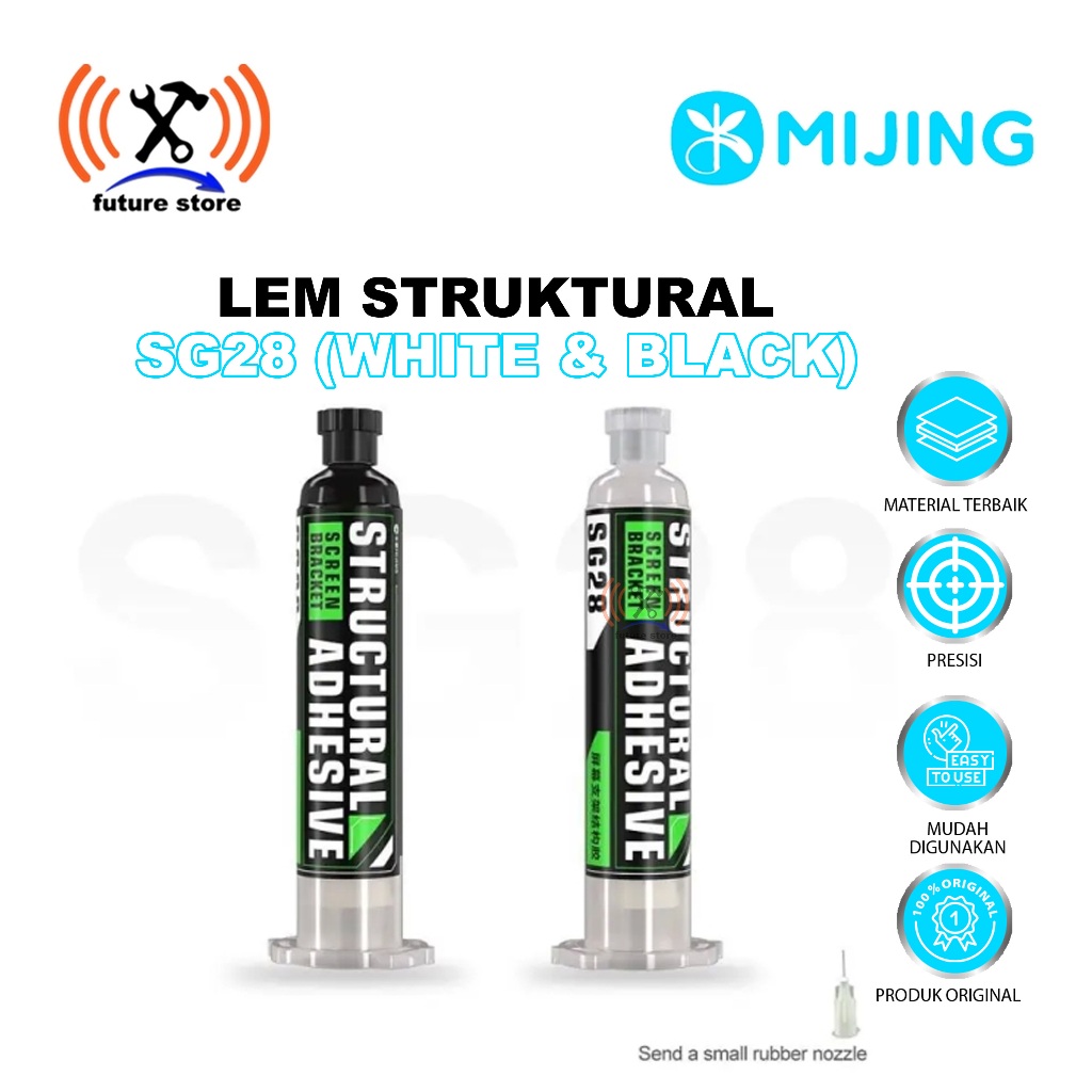 LAYER MIJING SG28 BLACK WHITE ORIGINAL LCD BRACKET GLUE - ORIGINAL MIJING SG28 SCREEN BRACKET ADHESI