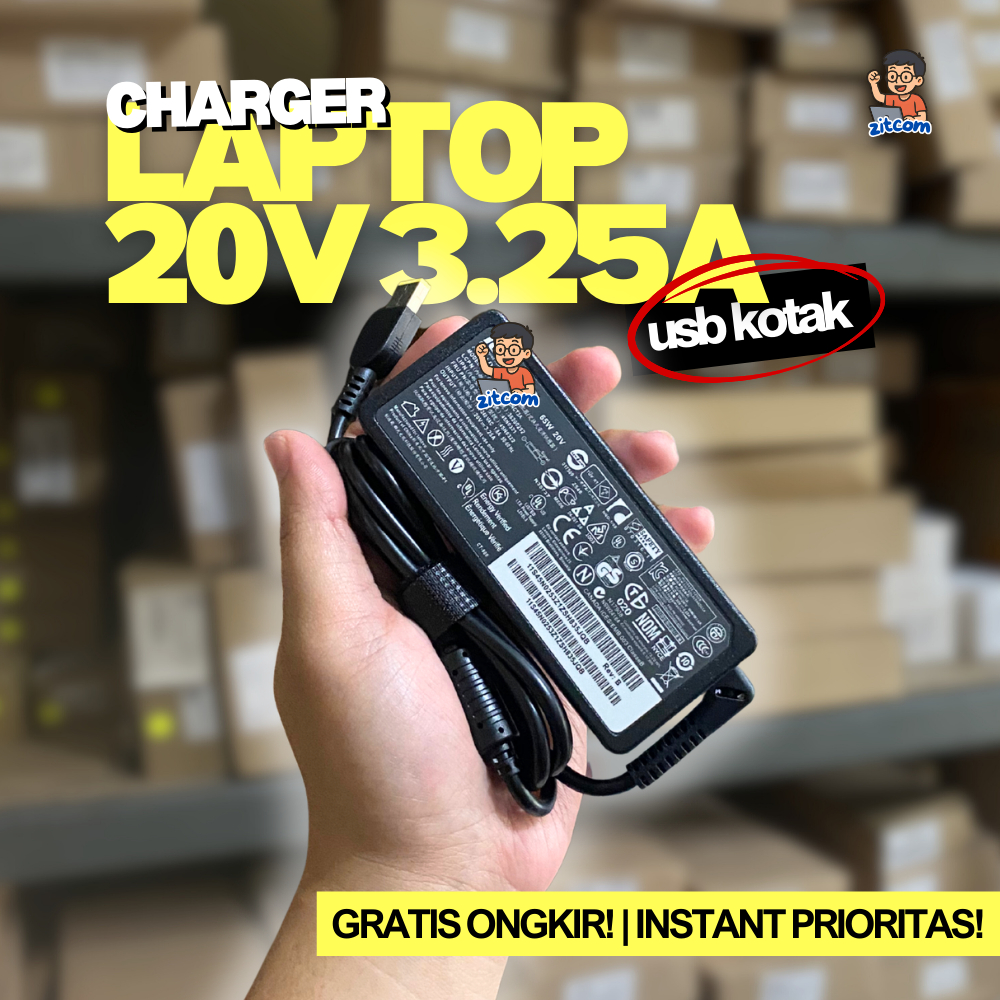 LENOVOOO 20V 3.25A ADAPTER CHARGER [กล่อง USB] THINKPADD X240 X240S X250 X260 X270 E431 E440 E465 E4