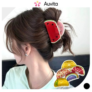 Auvita Jepit Rambut 8 CM Karakter Buah Lucu Hair Clip Fruit Series Jedai Aksesoris Rambut Wanita