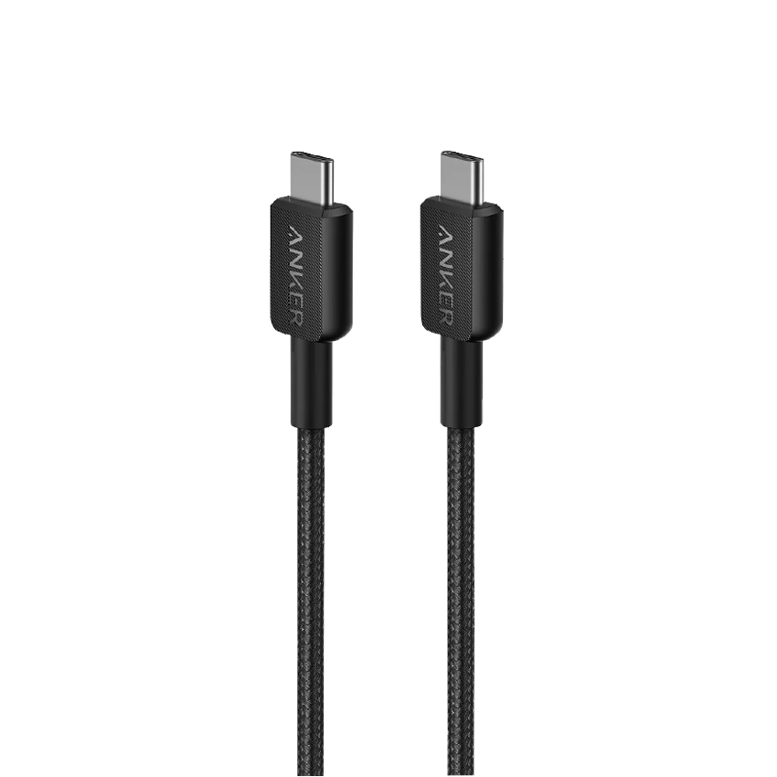 สายชาร์จ Anker 322 USB-C to USB-C (แบบถัก 3 ฟุต) - A81F5