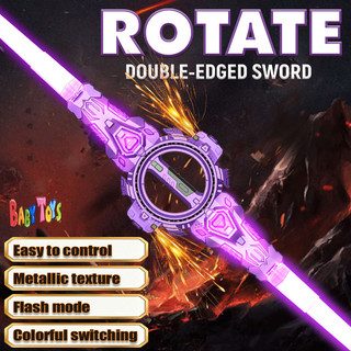 BabyToys Mainan Pedang Anak Laki Laki StarLight Light Saber Putar Efek Api Lampu Nyala Suara  SNI