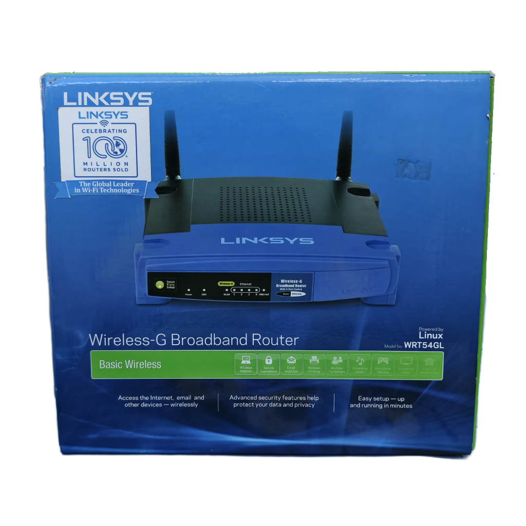 LINKSYS WRT54GL เราเตอร์บรอดแบนด์ไร้สาย-G