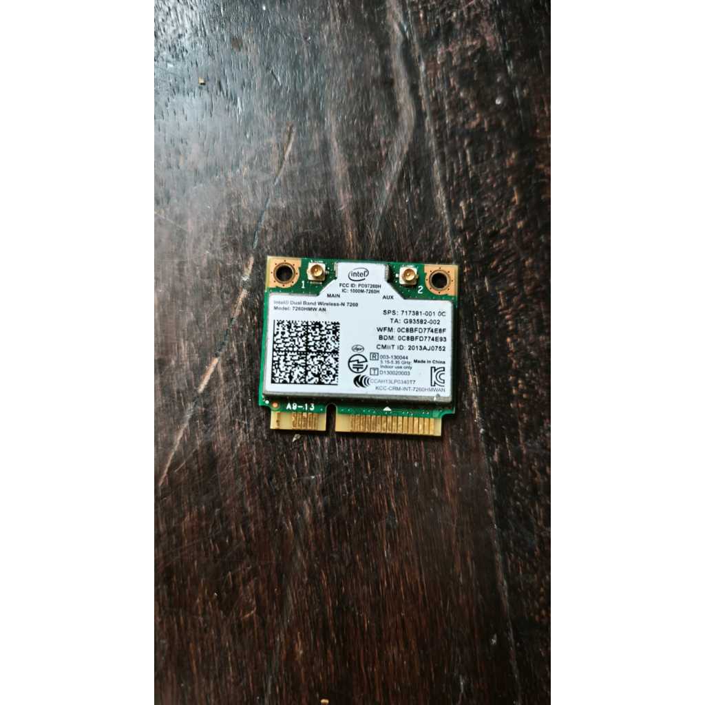 Intel Dual Wireless-N 7260 7260HMW AN Bluetooth 4.0