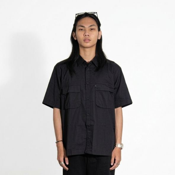 เสื้อทํางาน STARCROSS - HS BS 138 - สีดํา