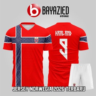 Jersey Norwegia 2026 Terbaru Home Away Full Printing Bisa Request Nama dan Nomer