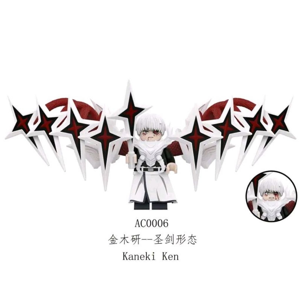 MERAH Kaneki Ken Action Figure AC0004 - AC0007 Action Figure มีปีกแดงและเครื่องประดับดาวดํา