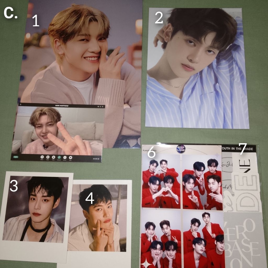 Photocard อย่างเป็นทางการ ZB1 mattew sg24 รูปแบบ jiwoong love killa สติกเกอร์ Zerobaseone