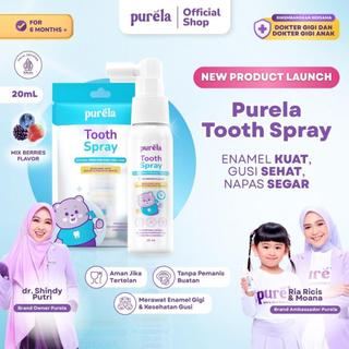 [OFFICIAL] PURELA TOOTH SPRAY (20ml) - Napas Segar dan Gigi Sehat - Natural Xylitol dan Calcium Glycerophosphate - Food Friendly - Mix Berrier Flavor