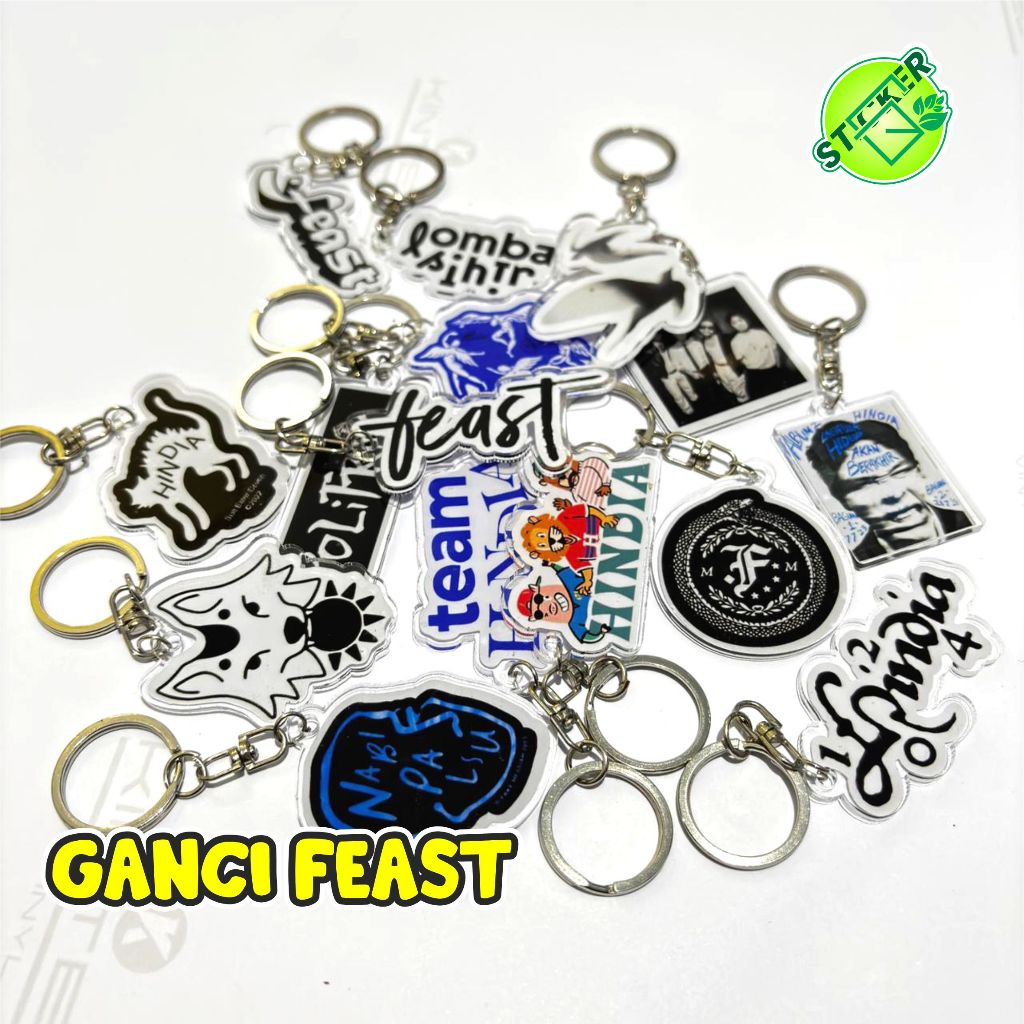 HINDIA ARTIST KEYCHAIN HINDIA FEAST KEYCHAIN HINDIA FEAST BAND KEYCHAIN