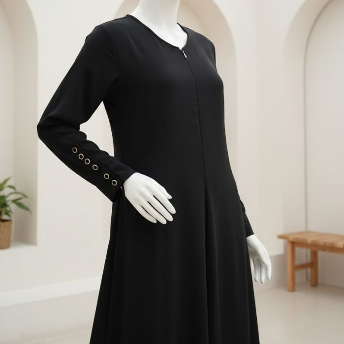 Mcl label - jet black dress black kiara premium