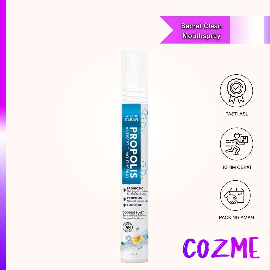 SECRET CLEAN Propolis Antiseptic Mouthspray Cooling Blast 8mL