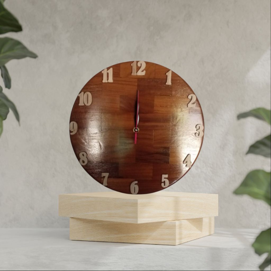 นาฬิกา TEAK WOOD MINIMALIST, CLASSIC, ELEGANT