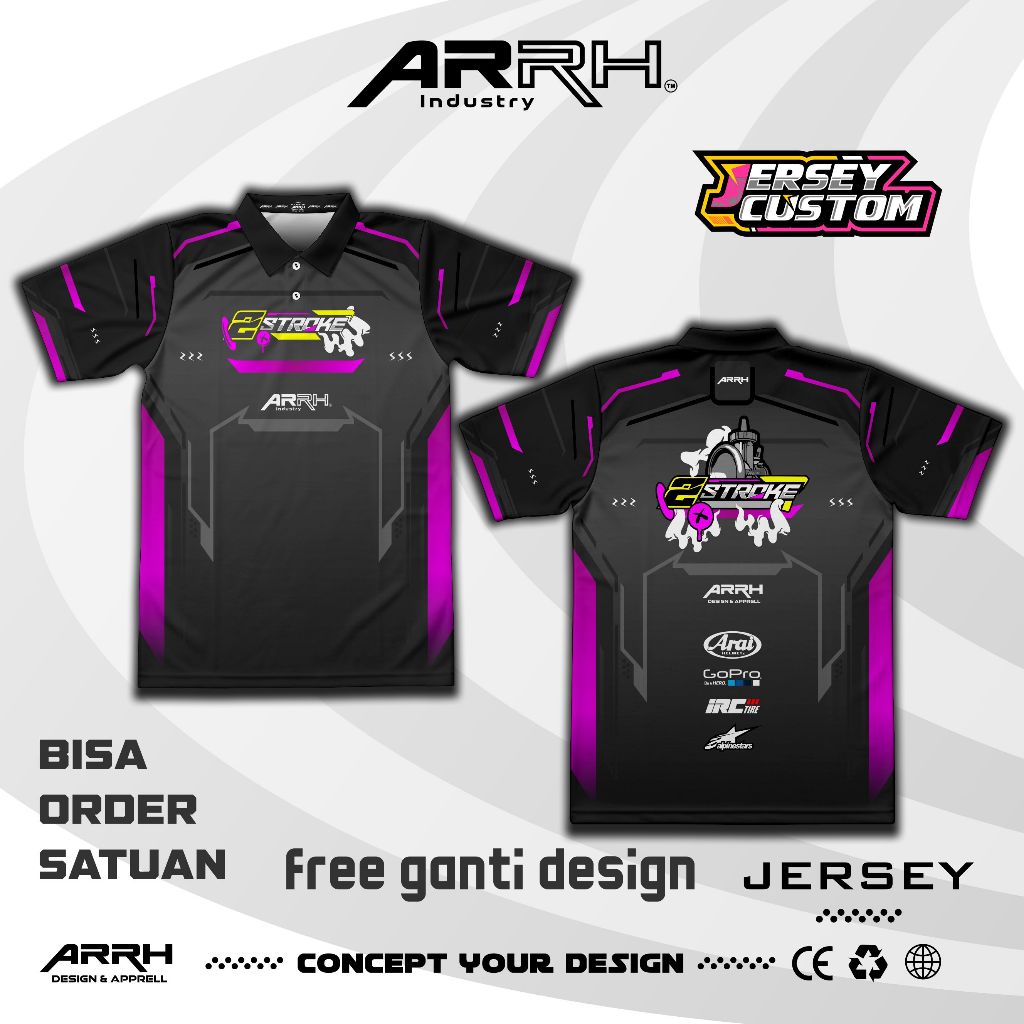 เสื้อแข่ง 2-Stroke แบบกําหนดเองฟรี Request 2-Stroke Racing เสื้อยืด 2-Stroke Racing Jersey