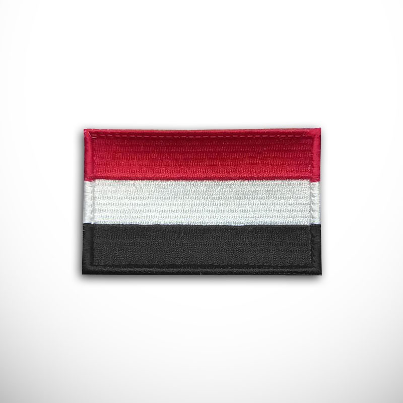 Patch Flag of Yemen Emblem เย็บปักถักร้อยธงประเทศ Yemen Yemen Yemen Asia กลางตะวันออก MANA อาหรับ Pe