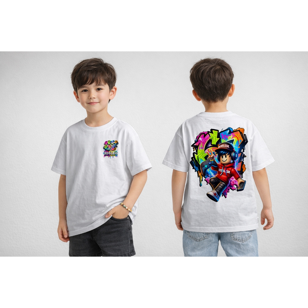 KATUN Roblox Six Seven Unisex Distro เสื้อยืดเด็ก 1-10 ปี - เสื้อเด็กผ้าฝ้ายสุดเท่ SIX SEVEN