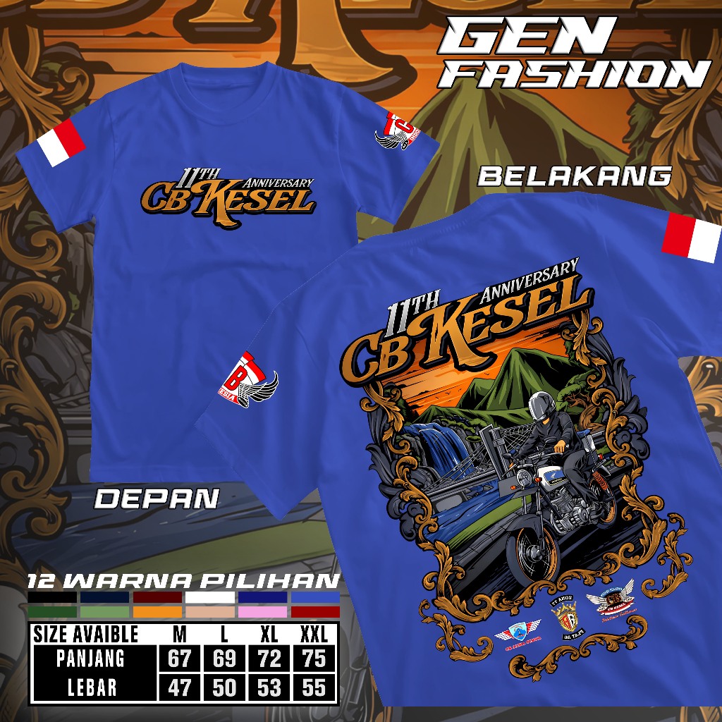 CB Kesel Kediri Event T-Shirt 11th Anniversary Date 24 สิงหาคม