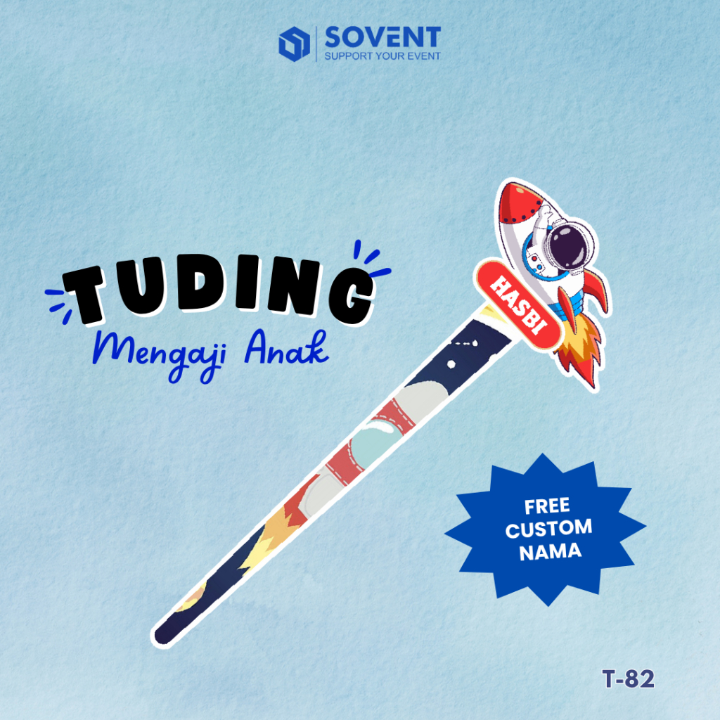 MERAH TUDING NGAJI ROCKET สีแดง T82 | TUDING NGAJI | IQRO GUIDE สําหรับพี่น้อง