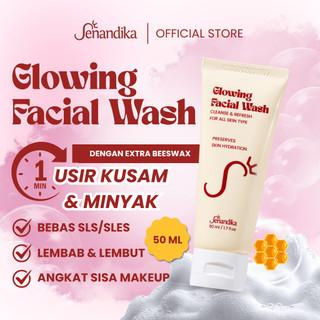 Senandika Glowing Facial Wash 50ml Glycerine Gentle Cleanser brightening BPOM skincare sabun muka