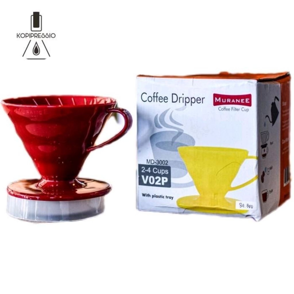 Muranee V60 Dripper - กรองกาแฟพลาสติก Dripper ขนาด 01 & 02