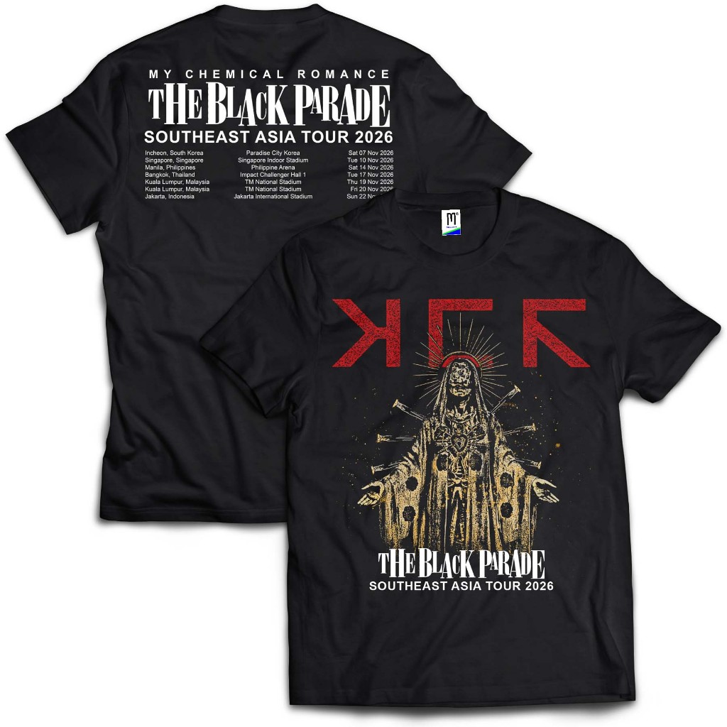 เสื้อยืด MCR Southeast Asia Tour 2026 | My Chemical Romance | เสื้อยืดวงดนตรี | เสื้อยืดโลหะ |
