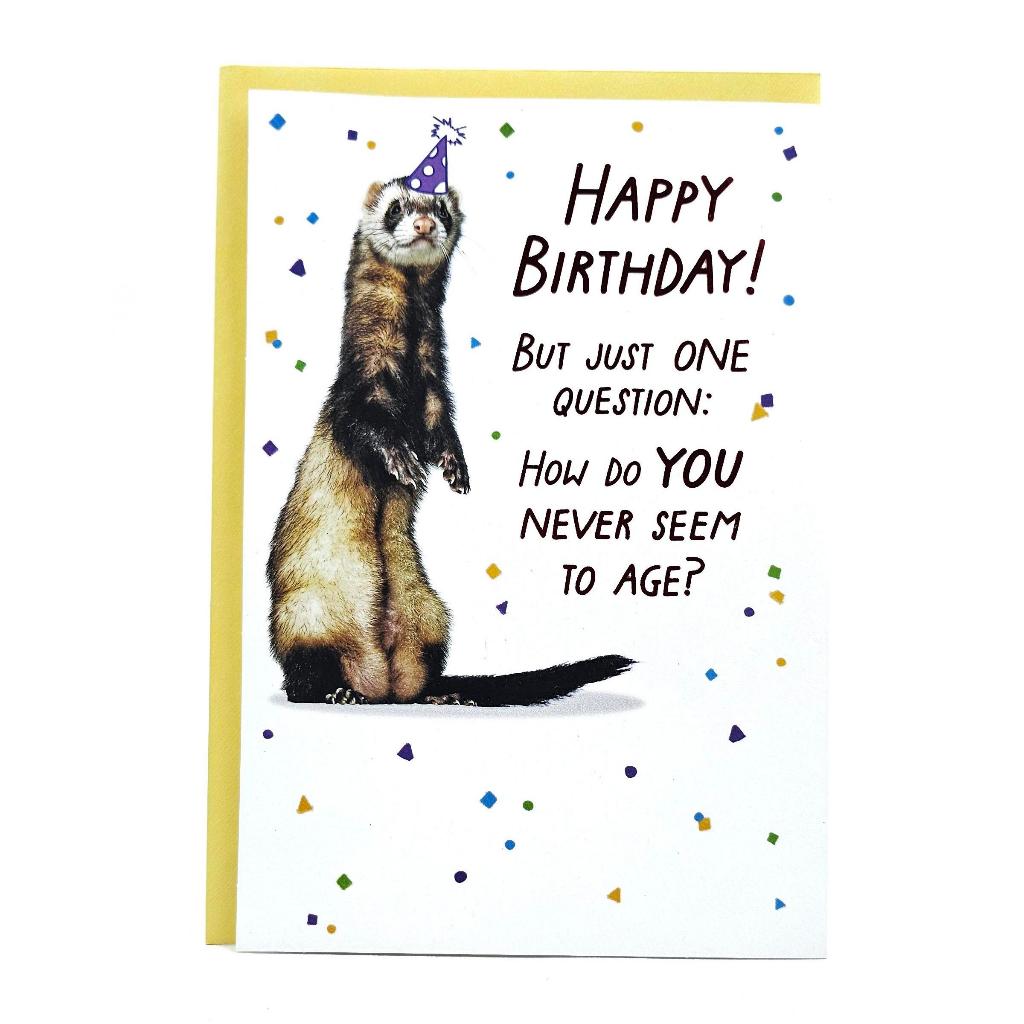 GREETING CARD- HALLMARK- HAPPY BIRTHDAY CARD- YOU LOOKING SO GOOD- FUNNY