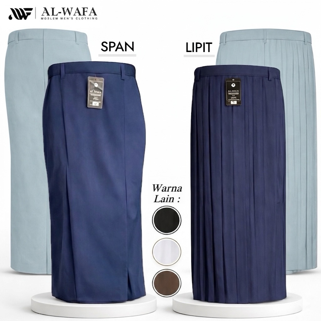 กระโปรงชุดนักเรียนมัธยมปลาย/อาวุโสอาวุโส Al-Wafa, Span/Lipit, วัสดุเจาะ