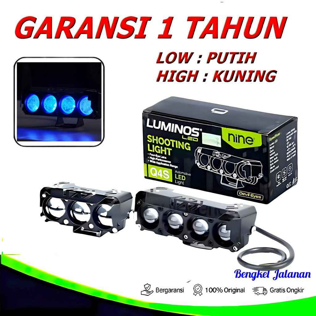 MATA SQL 3-Eye 4-Eye 60WATT 3-Eye Laser Projector สําหรับรถยนต์รถจักรยานยนต์ Q3s -LUMINOS LUXIMOS NI