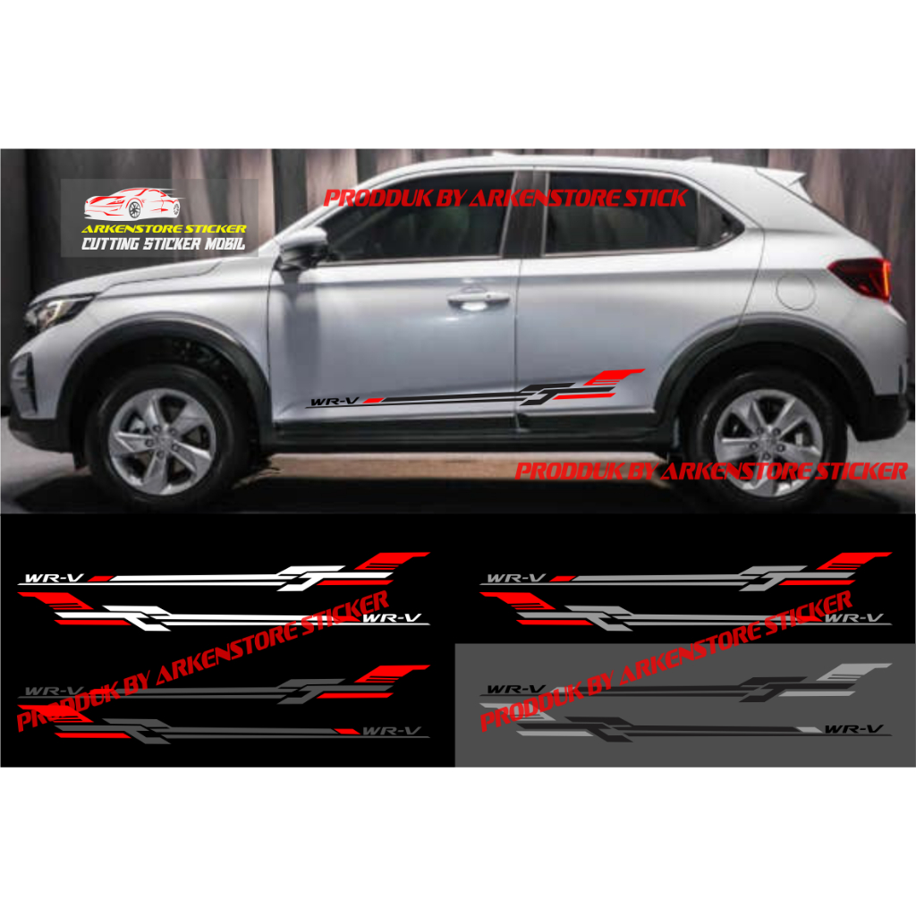 WRV สติ๊กเกอร์ติดรถ สติ๊กเกอร์ตัด สติ๊กเกอร์รายการสปอร์ต สําหรับรถยนต์ honda WRV
