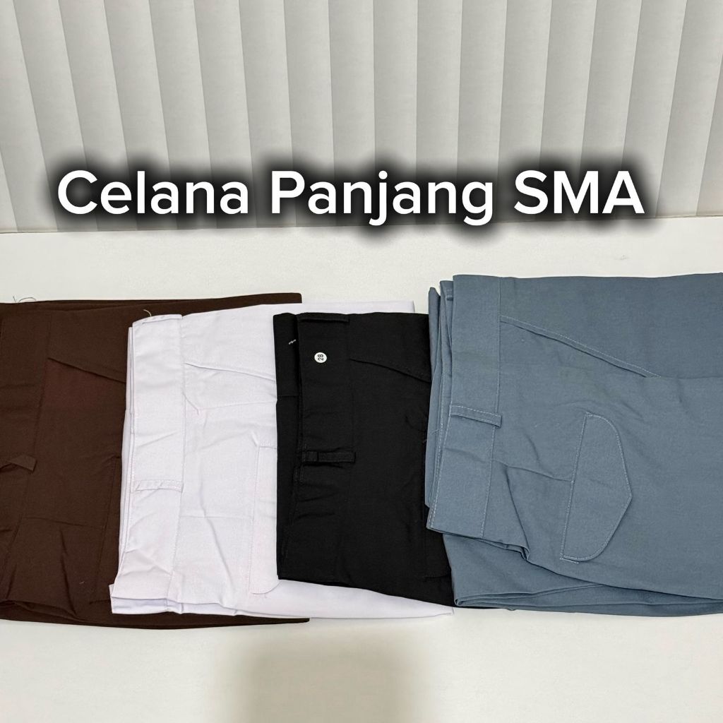 High School Uniform Pants (High School) สีขาว/เทา High School/Black/Scout