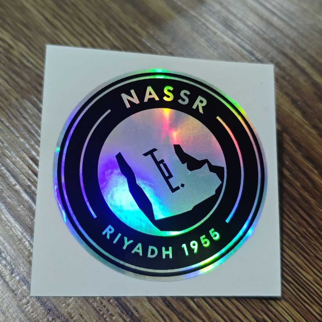 สติ๊กเกอร์ BLACK RIYADH NASSR - HOLOGRAM