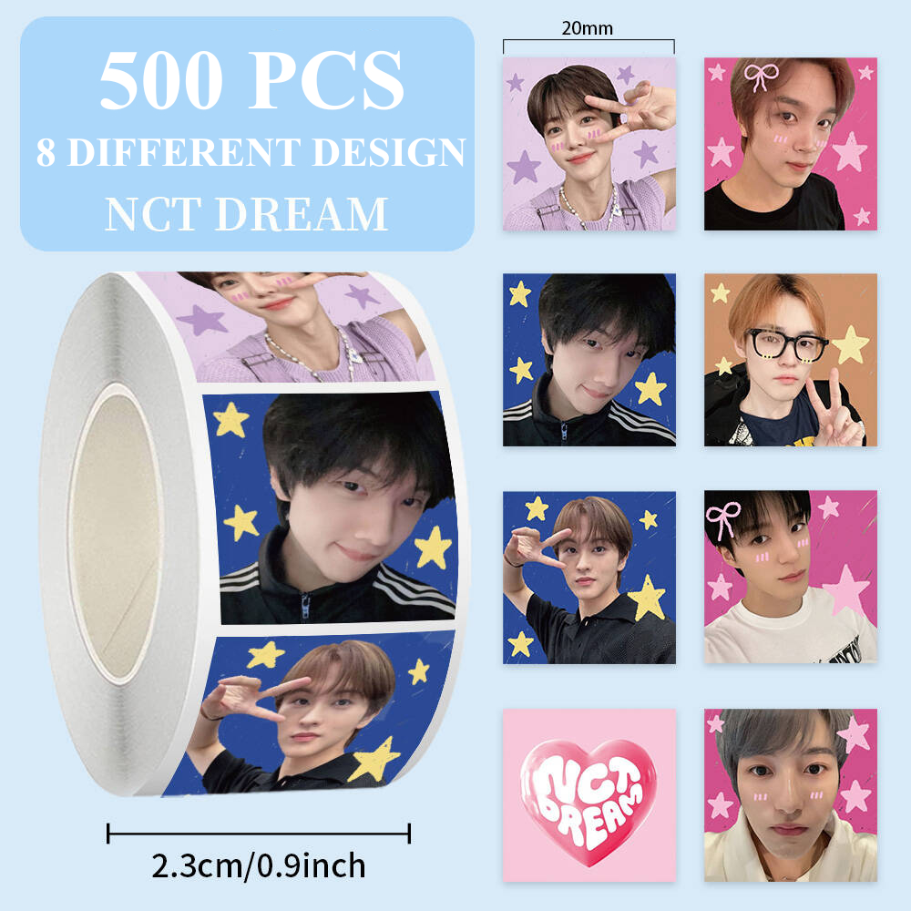 กระดาษม้วน NCT DREAM KPOP STICKER จํานวน 500 แผ่น ของแถมเกาหลี