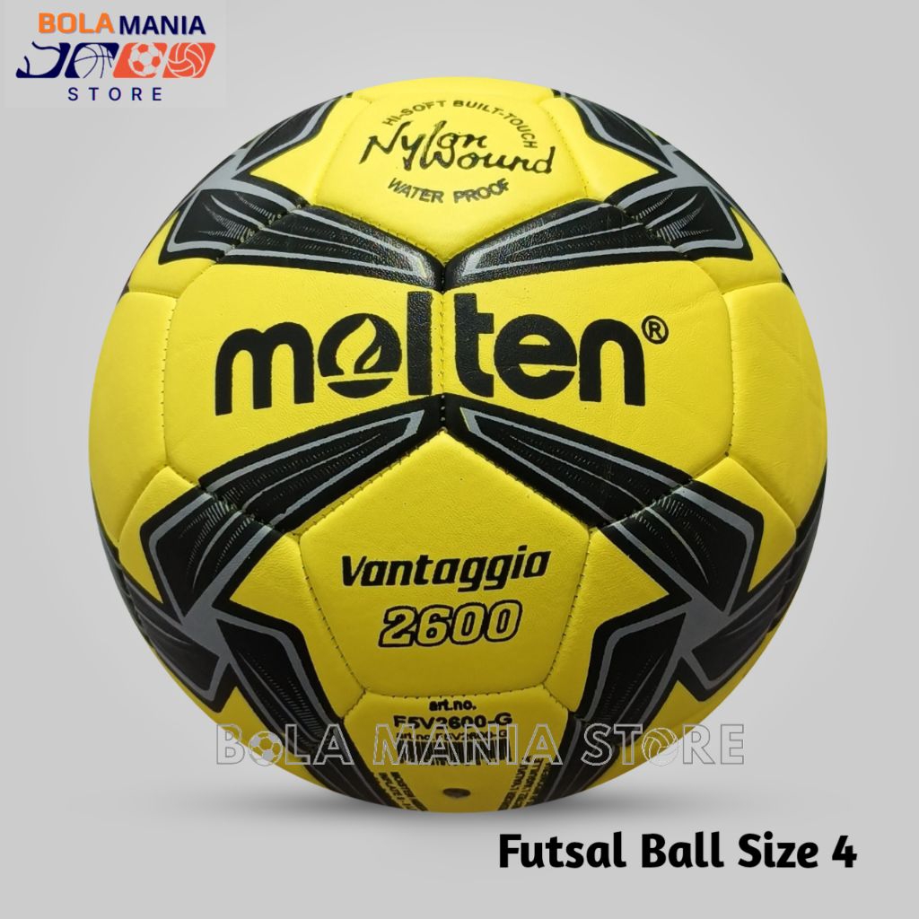 Molten Vantagia 2600 Size 4 Futsal Ball ลูกฟุตซอล Realpict Molten 100% วัสดุหนานุ่ม