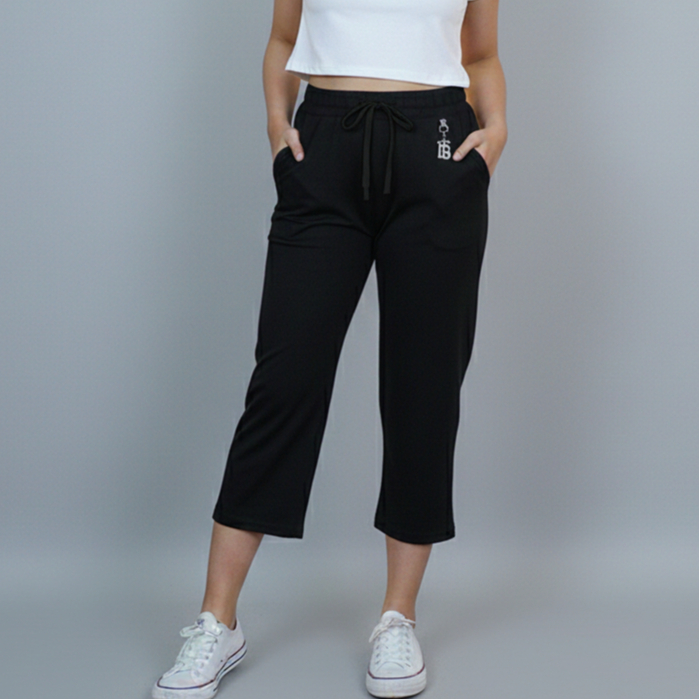 PLAIN BAGGY PANTS 7 PER 8 / WOMENS BAGGY PANTS 7/8