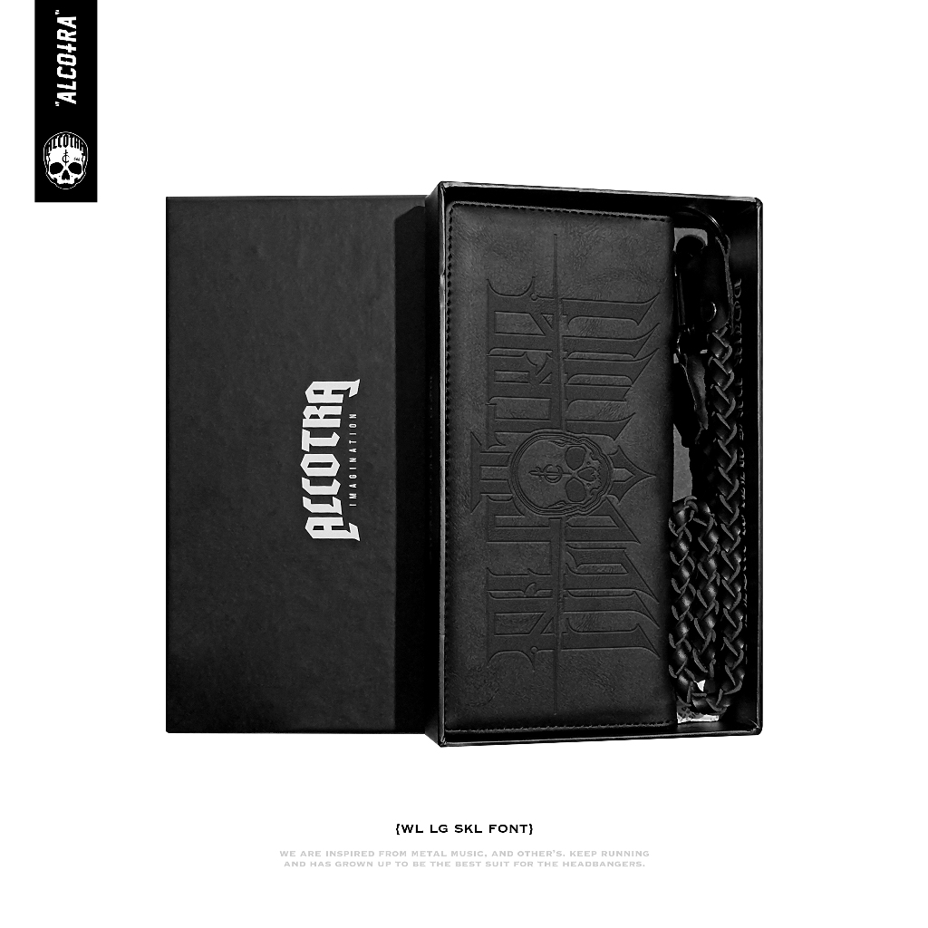 WL LG SKL FONT // LONG WALLET LOGO SKL FONT // ALCOTRA LONG WALLET