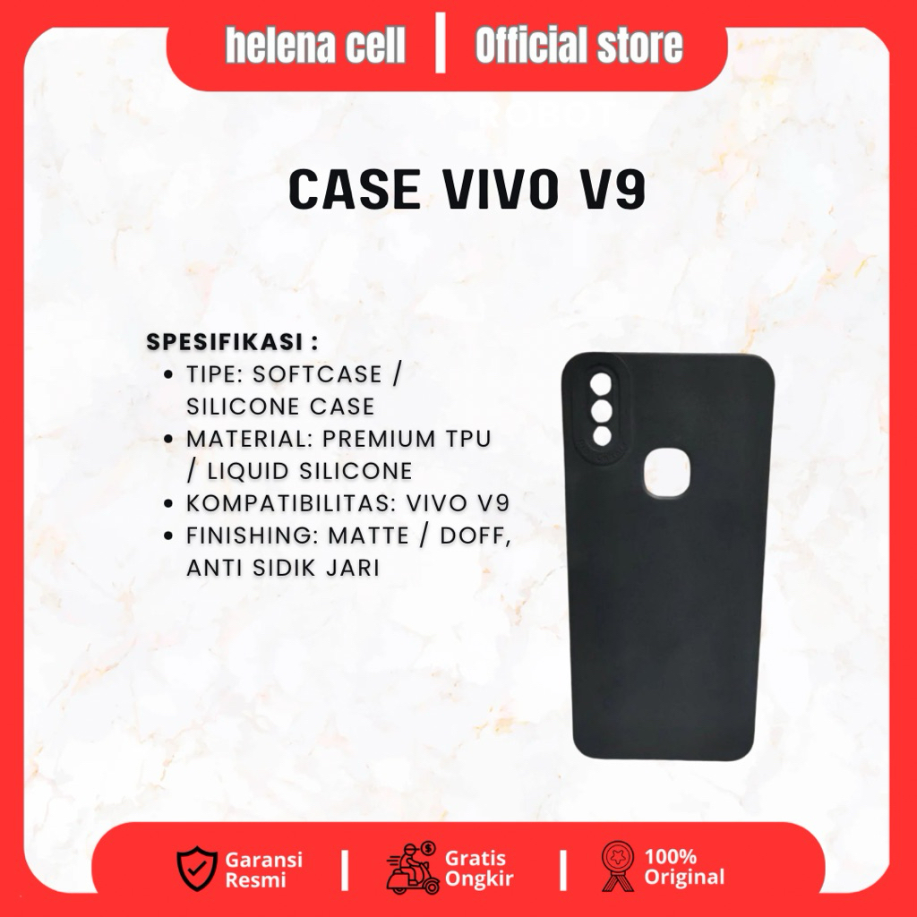 เคส Vivo V9 Plain***