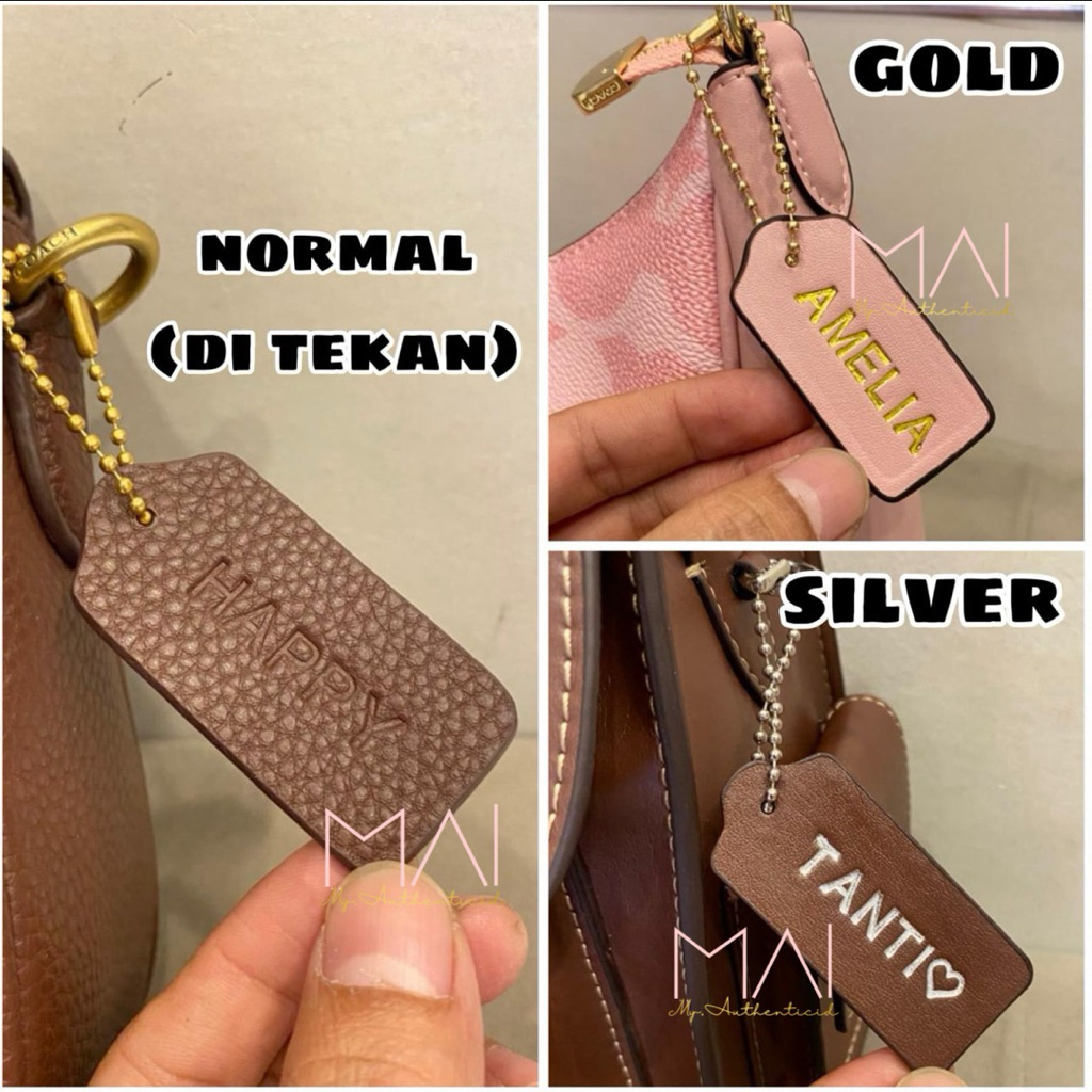 [CASHBACK 30K!! ️] Coach Brand Engrave Tag/Name Tag Bag