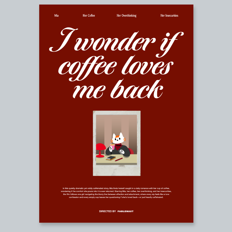 I Wonder if Coffee Loves Me Back Poster