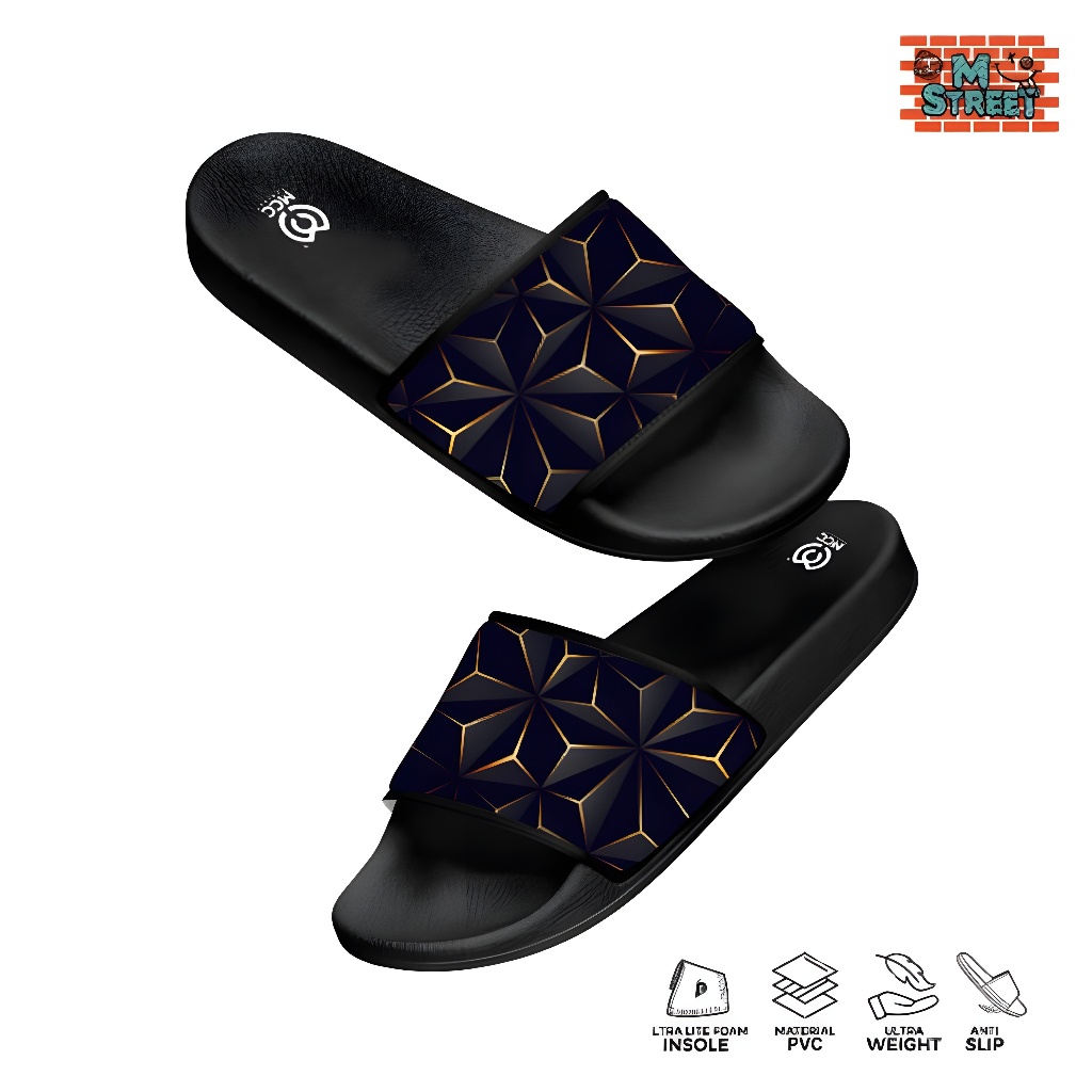 M STREET Sandal Slop Slip On Distro Casual Mens Womens Adults 3DD Size 37-43
