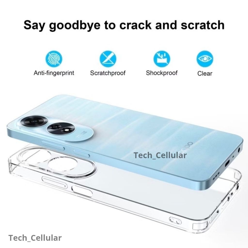 Clear Softcase Oppo A6 Pro A6x Oppo A5 Pro A1k A5s A17 A17k A18 A15 A15s A12 A9 2020 A5 2020 A31 A16