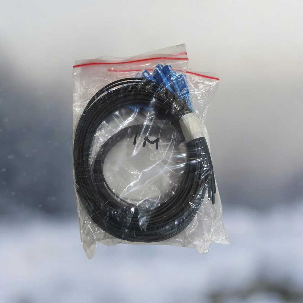 SC UPC Outdoor Pigtail Package Cable (FLAT) 3mm G657A Singlemode 0.5M 1M 1.5M (CONTENTS 10 ชิ้น)