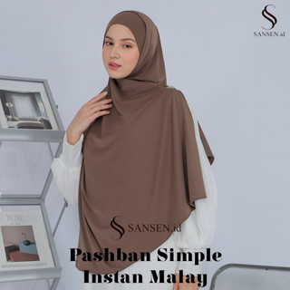 SANSEN.id - PASHBAN SIMPLE instan Soft Pad Malay Tanpa Tali Jersey